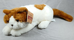 Lou Rankin Friends Cat Plush Kitten Sasha Stuffed Animal Brown White 15″ Dakin