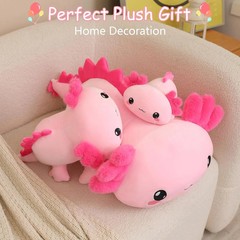 Weighted Axolotl Plush, Weighted Axolotl Stuffed Animal, Cute Plushies Soft Pink