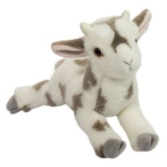 Gisele 15″ DLUX Goat Douglas Cuddle Toys NWT Plush Stuffed white farm spotted