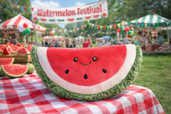 Aurora Ebba Precious Produce Watermelon Plush Soft Toy Perfect Gift for Kids