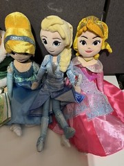 Lot 8 TY, Kohls Cares, Disney & other PRINCESS 16″ PLUSH Stuffed Toy DOLLS
