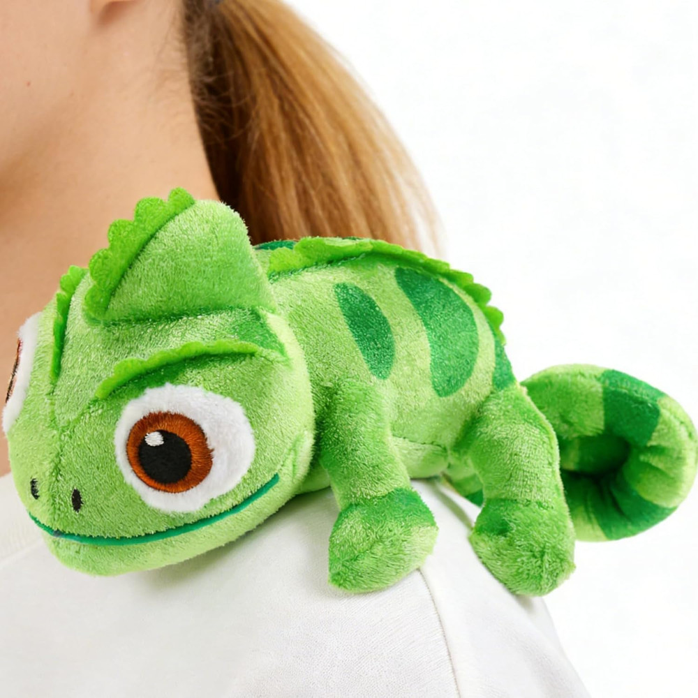 Magnetic Shoulder Chameleon Plush Toy, Soft Lizard Stuffed Animal Cosplay Access