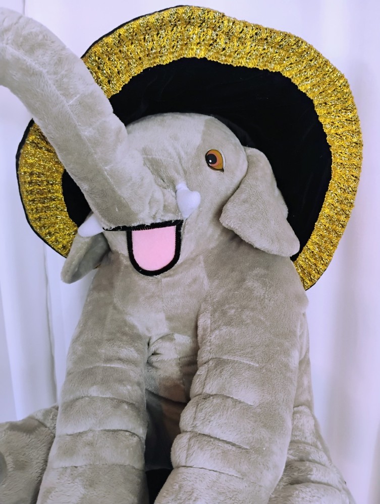 Elephant ventriloquist puppet dummy plush 22x 18 x 14 #23
