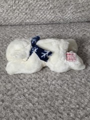 Iceberg Polar Bear Plush White Stuffed Animal w/ Blue Scarf Soft Toy 9″