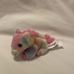 Russ Petooties Pets Purple Unicorn Plush Stuffed Animal Pink Blue Small Mini 6”