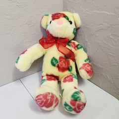 Vintage 1998 Mary Meyer Rosalyn Roses Bear Plush Stuffed Animal 16″ – Good Cond.