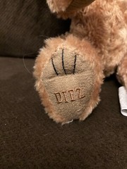 Ditz designs the hen house jointed 12” Classic Bear Light Brown Handsome Bear