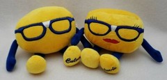 Culver’s CURDIS and GOLDIE CHEESE CURD Small Stuffed Promo Plush Toys Set of 2