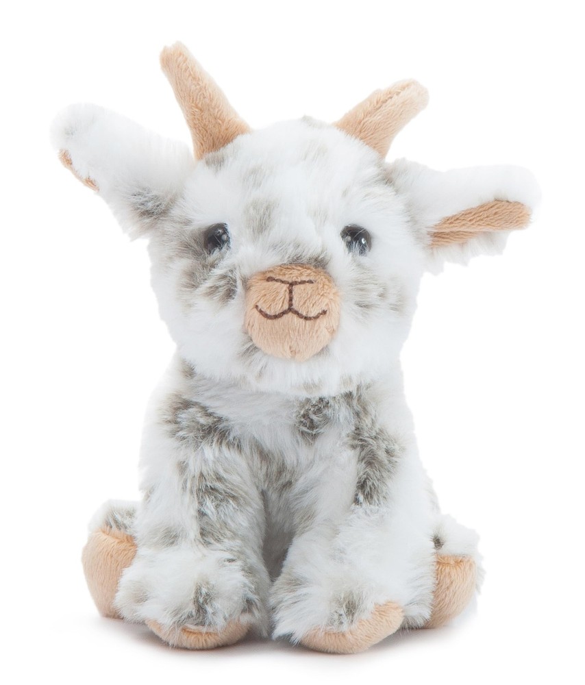 The Petting Zoo Goat Stuffed Animal Plushie, Gifts for Kids, Wild 6 in, Multi