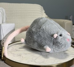 New Rat Plush Toy Stuffed Animal 9” Gray Pet Mouse Soft Cuddle