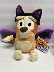 Bluey Witch 15″ & Bingo Bat 11″ Costume Halloween Holiday Plush Toy Set NWT 2025