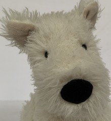 Jellycat London Munro Scottie Dog White Westie Terrier Puppy Plush Toy 10” tags