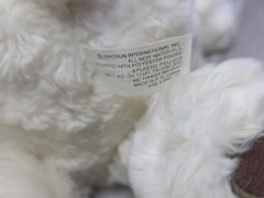 Vtg Chosun Plush Chubby Teddy Bear Polar Big Paws 10″ Stuffed Animal b268