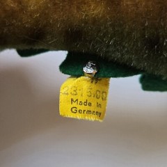 Steiff Alligator Mohair GATY With Button Tag Only Vintage 13″ 1957-1967