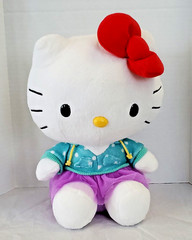 2013 Blip Toys Sanrio Hello Kitty 9″ Plush Blue Hoodie Purple Tutu Retired