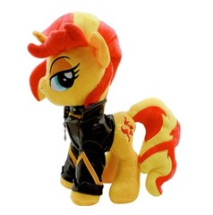 Hasbro My Little Pony Sunset Shimmer Deluxe Rockstar Plush Plushie Figure MLP