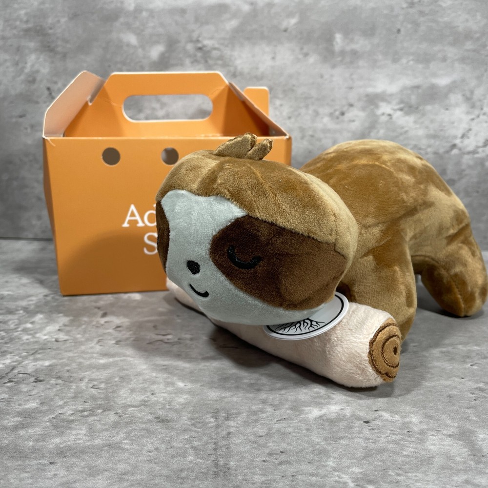 Sloth Plush Follow Your Legends ” Adopt A Sloth ” With Carrier 8in X 4.5in