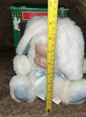 House Of Lloyd 1992 Vintage Bunny Rabbit,Musical, Baby Face Plush Toy New