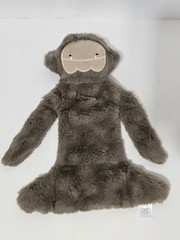 Slumberkins Sasquatch Bigfoot Yeti Snuggler Brown Tan Plush Super Soft 14″