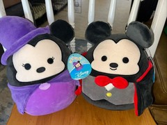 Squishmallows Mickey Dracula & Minnie Witch Halloween 10″ Plush Set B