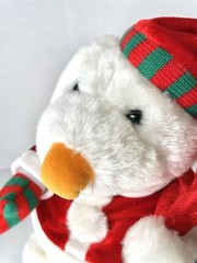 SKM Enterprises Rare Christmas Seal White Polyester Fill 10.5” H Santa’s Helper