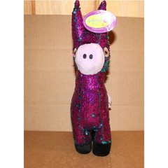 Redemption Plus Reversible Sequin Llama Plush Purple Teal Flip Sequin Toy NEW
