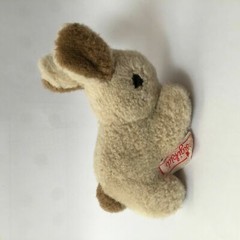 Vintage Sigikid Hopping Rabbit Hase Lovely tiny beige brown color 11cm Rare
