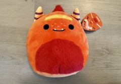 NWT Squishmallows Ernest The Orange Monster – 8” Halloween Plush
