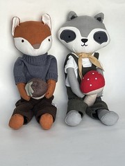 Hearth & Hand PLUSH TOY Animal MAGNOLIA Target Fox & Raccoon Kids Decor