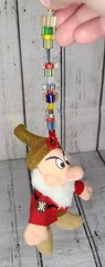 5″ Mini Disney “Grumpy” Dwarf Beanbag Plush w/ Cellphone Strap Beads Snow White