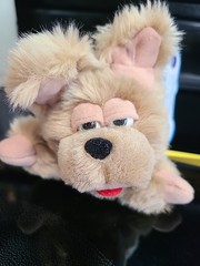 Vintage 1997 Trendmasters DOGZ Tan Puppy Dog Stuffed Plush Toy NWT Fuzzy Beanz