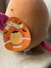 Squishmallows 8” Margie The Orange Pastel Pumpkin Bat Halloween 2024 NWT