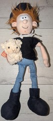 Vintage Kiwi & Friends New Zealand Boy With Lamb Plush Doll 12″ – RARE HTF