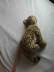 Avanti Wallace Berrie Cheetah Plush Toy 1983 Stuffed Animal Tan Vintage Retro