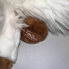 Dakin Applause Lou Rankin Friends Mountain Goat Calvin White Shaggy Plush NWT