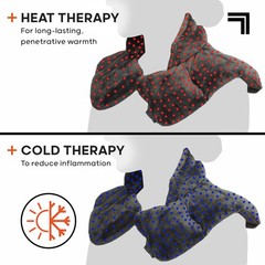Sharper Image Heated Neck & Shoulder Wrap – 1 Count (Pack of 1), Grey