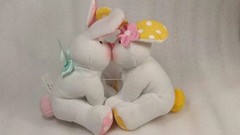 Amscan Inc. Plush, kissing, Vibrating, Magnetic Bunnies 5″ Polka Dots