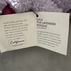 Sonoma Lulu the Lavender Poodle 11″ Plush Aromatherapy Microwaveable Sack New