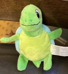 Greenbrier Plush Turtle Green Blue Brown 7” Stuffed Animal Cute Smiling Face