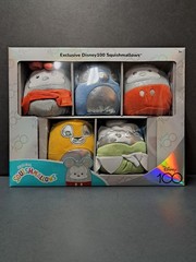 Squishmallow Gift Set 5pk set 100 Disney Anniversary Mickey Minnie