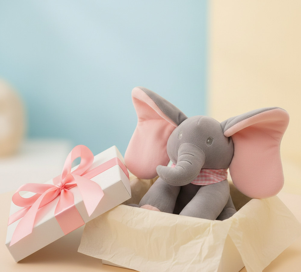 Ellie Pink Elephant Singing Plush Toy Animated Talking Baby Gift