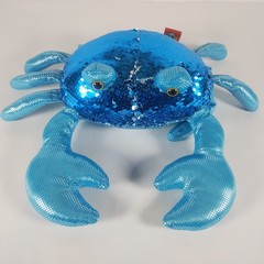 Blue Sequin Crab Adventure Planet Plush 10″ Stuffed Animal Soft Toy