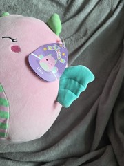 Squishmallow Easter 2025 Lilia the Sea Monster 12” Stripey Green/Pink New w/ tag