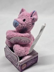 Whimzy Pets Pink Pig Mini Plush 2.75” “Splat” New