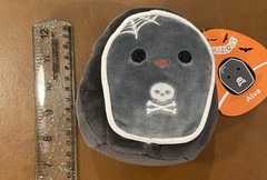 Squishmallows Alva Spider Plush Gray/Black/White Halloween Mini 5 in Washable