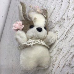 Vintage House Of Lloyd 6″ Stuffed Wedding Puppies Bride And Groom