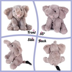 9-Inch Floppy Plush Elephant Toy for Kids – Perfect Gift for Imaginative Play