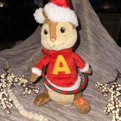 Alvin & The Chipmunks Hula Hoop Christmas Plush Sings ONLY No Movement READ