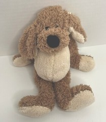 Ellis Plush Image Puppy Dog Shaggy Light Brown Cream 11” Floppy Stuffed Animal