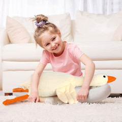 30″ White Swan Weighted Plush Toy – Soft Stuffed Animal for Kids’ Gifts